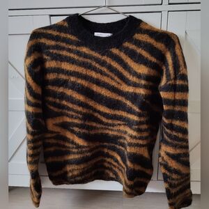 &Other Stories Black and Brown Leopard print Sweater